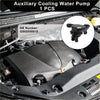 Black auxiliary cooling water pump for toyota alphard 2002-2015 with compact molded plastic body and integrated fittings
