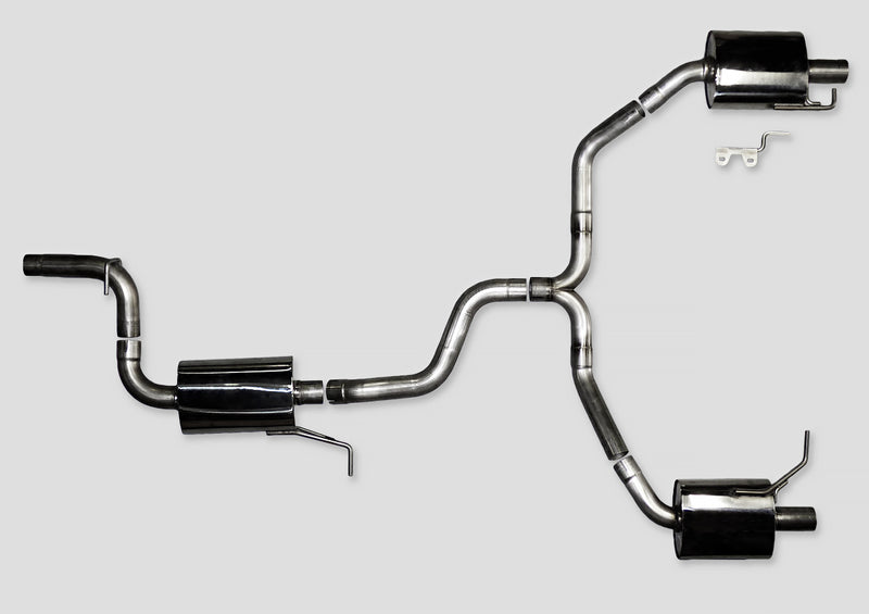 AWE Tuning VW CC Touring Edition Exhaust Dual Outlet - Chrome Silver Tips — fits Volkswagen Cc
