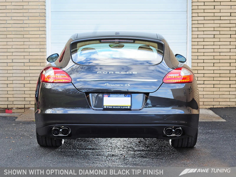 AWE Tuning Porsche Panamera S/4S Touring Edition Exhaust System - Polished Silver Tips