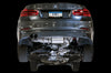 AWE Tuning BMW F3X N20/N26 328i/428i Touring Edition Exhaust Quad Outlet - 80mm Diamond Black Tips — fits BMW 3 Series (image