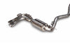 AWE Tuning BMW F3X N20/N26 328i/428i Touring Edition Exhaust Quad Outlet - 80mm Diamond Black Tips — fits BMW 3 Series (image