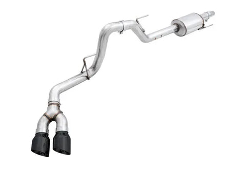AWE Tuning 2015+ Ford F-150 0FG Single Exit Performance Exhaust System w/4.5in Diamond Black Tips — fits Ford F-150...