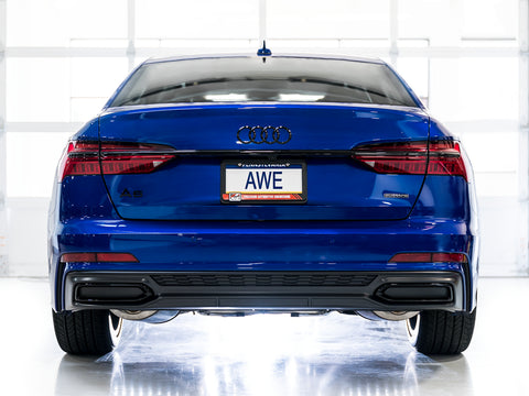 AWE Tuning Audi 2019-2023 C8 A6/A7 3.0T Touring Edition Cat-back Exhaust- Turn Downs