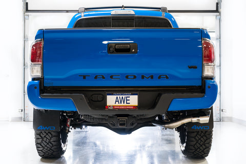 AWE Tuning 2016-2022 Toyota Tacoma 0FG Exhaust with BashGuard - No Tips