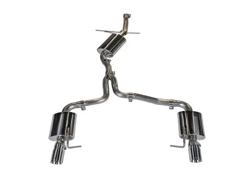 AWE Tuning Audi 8R Q5 2.0T Touring Edition Exhaust - Polished Silver Tips — fits Audi Q5