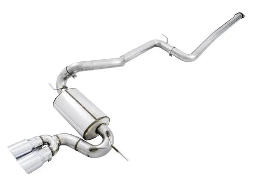 AWE Tuning Ford Focus ST Touring Edition Cat-back Exhaust - Non-Resonated - Chrome Silver Tips — fits Ford Focus Gen 3