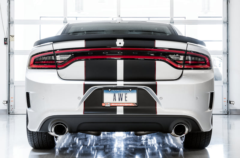 AWE Tuning 2017+ Dodge Charger 5.7L Track Edition Exhaust - Chrome Silver Tips