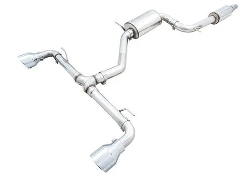 AWE Tuning 2022 VW GTI MK8 Touring Edition Exhaust - Chrome Silver Tips