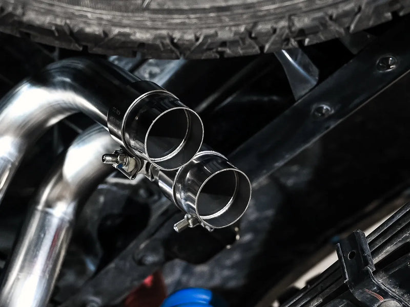 AWE Tuning 16-22 Toyota Tacoma 0FG Catback Exhaust w/ BashGuard - Dual Chrome Silver Tips