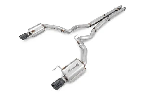 AWE Tuning S550 Mustang GT Cat-back Exhaust - Touring Edition (Diamond Black Tips) — fits Ford Mustang