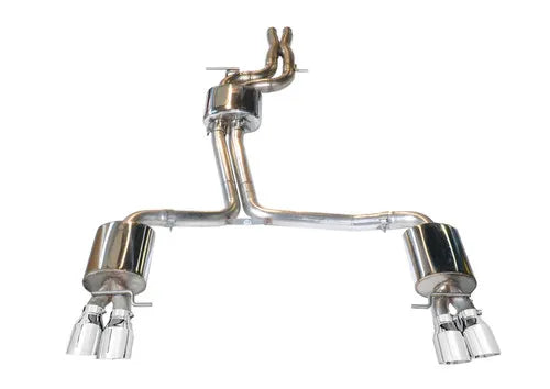 AWE Tuning Audi B8 S5 4.2L Touring Edition Exhaust System - Polished Silver Tips — fits Audi S5