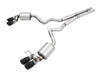 AWE Tuning 2018+ Ford Mustang GT (S550) Cat-back Exhaust - Touring Edition (Quad Diamond Black Tips)