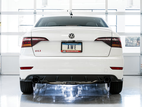 AWE Tuning 18-21 Volkswagen Jetta GLI Mk7 Track Edition Exhaust - Chrome Silver Tips (Fits OEM DP)