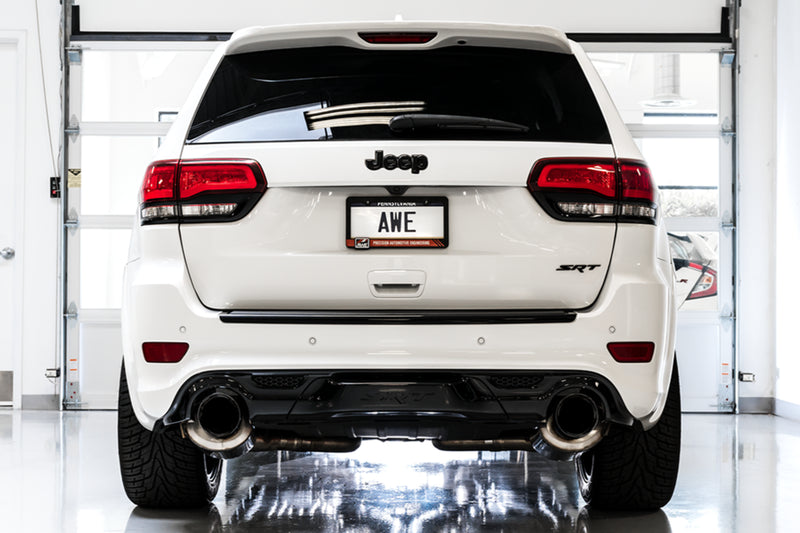 AWE Tuning 2020 Jeep Grand Cherokee SRT Track Edition Exhaust - Chrome Silver Tips