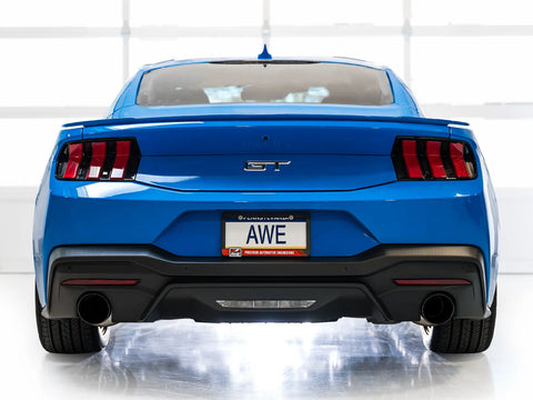 AWE Tuning 2024 Ford Mustang GT Fastback S650 RWD Track Edition Catback Exhaust w/ Dual Chrome Silver Tips