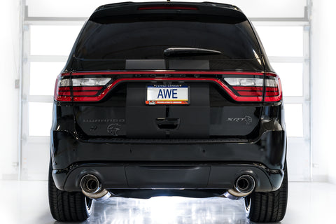 AWE Tuning 18-23 Dodge Durango SRT & Hellcat Track Edition Exhaust - Chrome Silver Tips