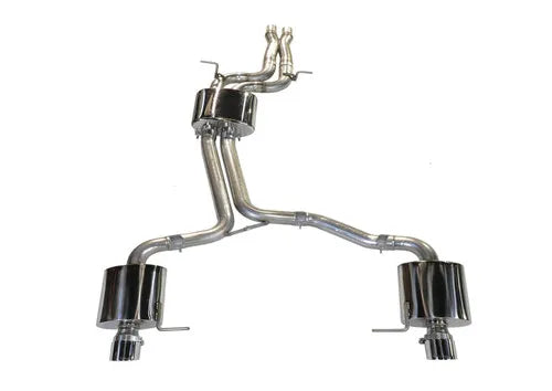 AWE Tuning Audi 8R Q5 3.2L Non-Resonated Exhaust System (Downpipe-Back) - Diamond Black Tips — fits Audi Q5