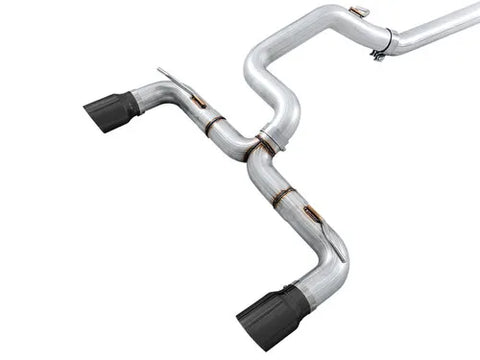 AWE Tuning Ford Focus RS Track Edition Cat-back Exhaust - Diamond Black Tips — fits Ford Focus Gen 3
