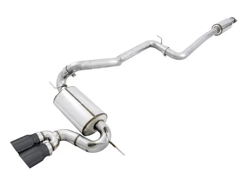 AWE Tuning Ford Focus ST Touring Edition Cat-back Exhaust - Resonated - Diamond Black Tips — fits Ford Focus Gen 3