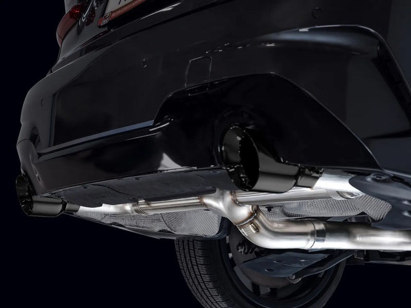 AWE Tuning 19-23 BMW 330i / 21-23 BMW 430i Base G2X Track Edition Axle Back Exhaust - Diamond Black