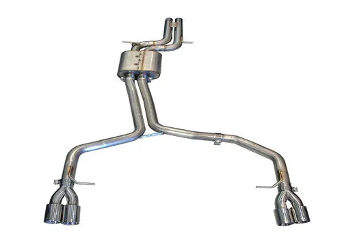 AWE Tuning Audi B8 / B8.5 S4 3.0T Track Edition Exhaust - Chrome Silver Tips (90mm) — fits Audi S4