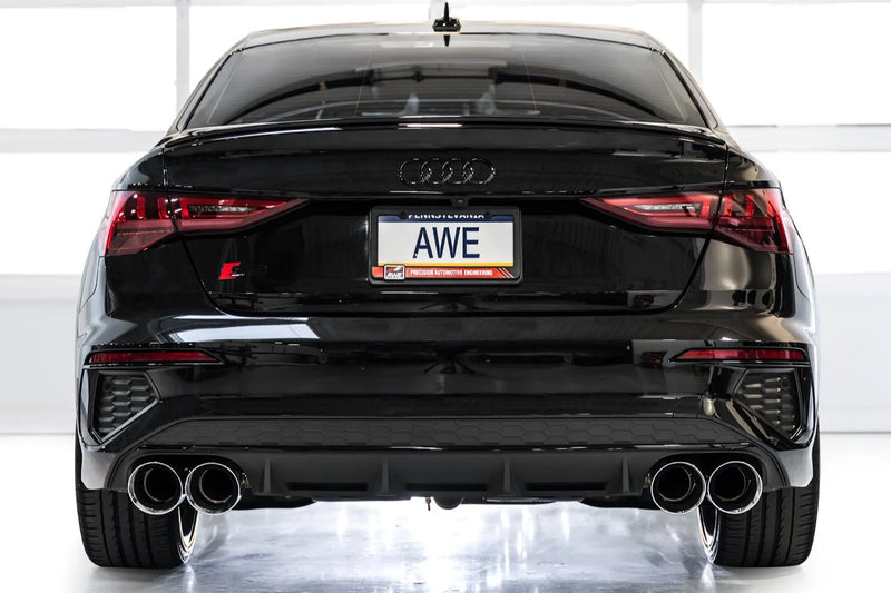 AWE Tuning 3020-42897 AWE 22-24 Audi 8Y S3 Track Edition Exhaust - Chrome Silver Tips