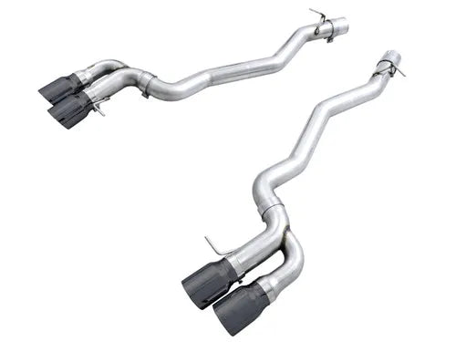 AWE Tuning 18-19 BMW F90 M5 Track Edition Axle-Back Exhaust- Black Diamond Tips — fits BMW M5