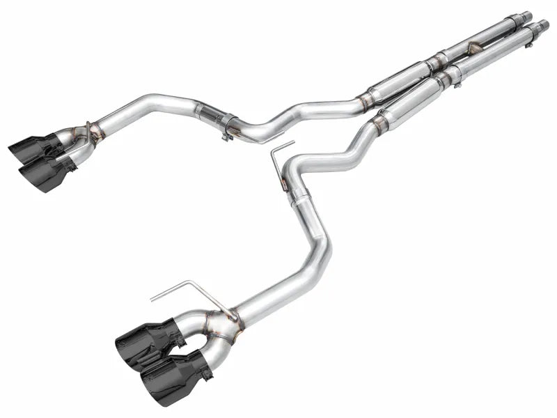 AWE Tuning 2024 Ford Mustang Dark Horse S650 RWD Track Edition Catback Exhaust w/ Quad Diamond Black Tips