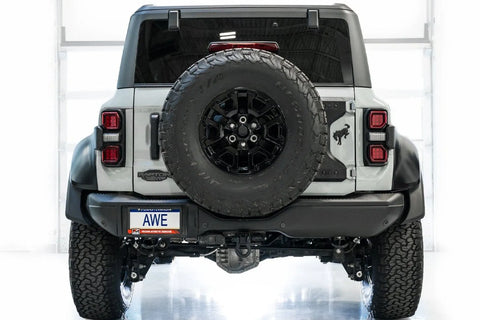 AWE Tuning 22-24 Ford Bronco Raptor 4WD Dual BashGuards Cat-Back SwitchPath Exhaust (No Tips)