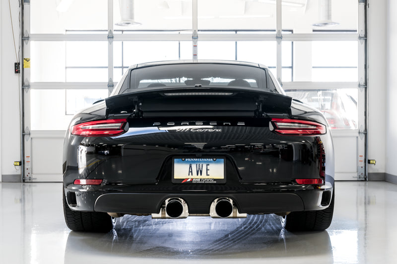 AWE Tuning Porsche 911 (991.2) Carrera / S SwitchPath Exhaust for PSE Cars - Chrome Silver Tips