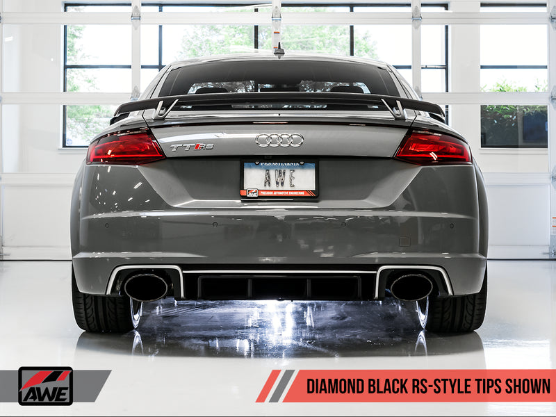 AWE Tuning 18-19 Audi TT RS 2.5L Turbo Coupe 8S/MK3 SwitchPath Exhaust w/Diamond Black RS-Style Tips
