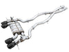 AWE Tuning SwitchPath Catback Exhaust for BMW G8X M3/M4 - Diamond Black Tips — fits BMW M4 G82