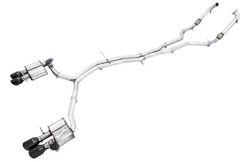 AWE Tuning Audi B9 S5 Coupe SwitchPath Exhaust w/ Black Diamond Tips (102mm) — fits Audi S5