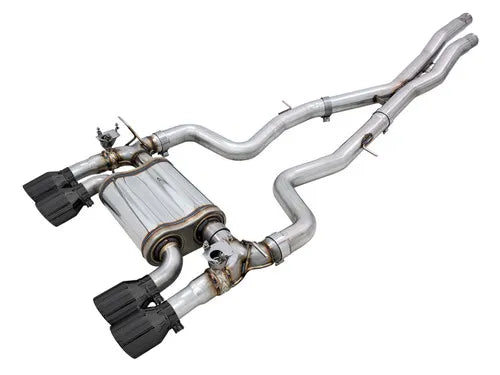 AWE Tuning BMW F8X M3/M4 SwitchPath Catback Exhaust - Diamond Black Tips — fits BMW M4 F82