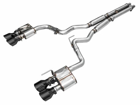 AWE Tuning 2024 Ford Mustang Dark Horse S650 RWD SwitchPath Catback Exhaust w/ Quad Diamond Black Tips