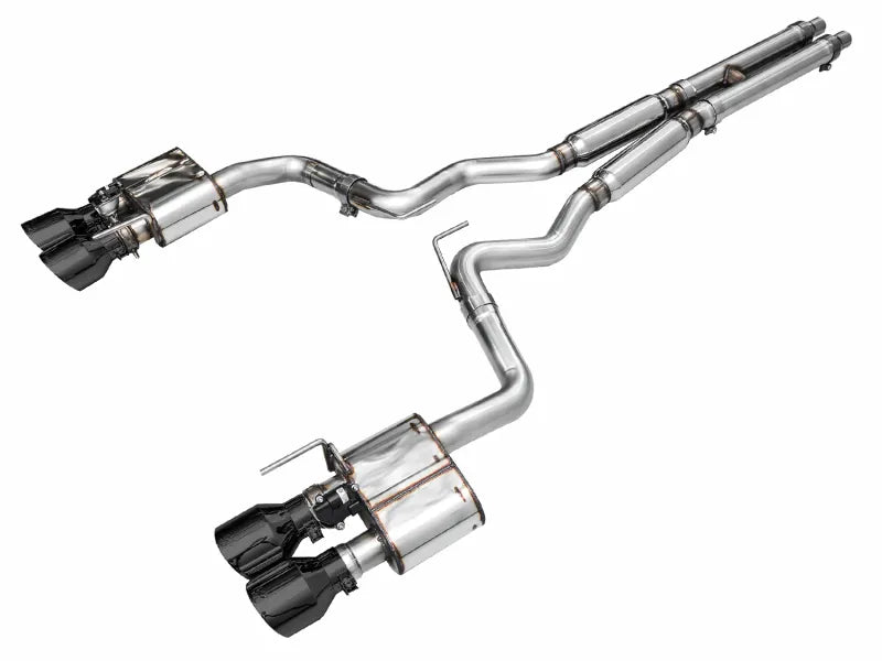 AWE Tuning 2024 Ford Mustang Dark Horse S650 RWD SwitchPath Catback Exhaust w/ Quad Diamond Black Tips