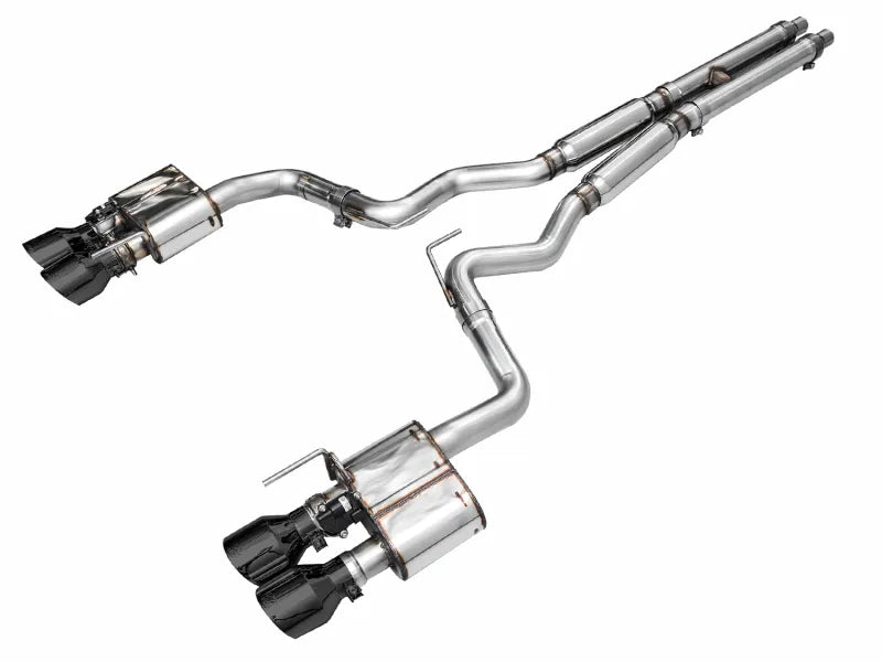 AWE Tuning 2024 Ford Mustang GT Fastback S650 RWD SwitchPath Catback Exhaust w/ Quad Diamond Black Tips