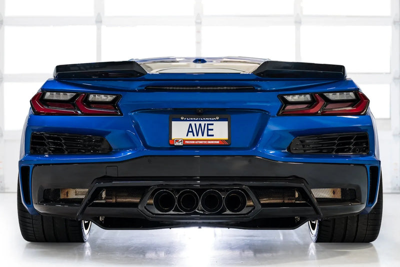AWE Tuning 2023 C8 Corvette Z06 SwitchPath Cat-Back Exhaust - Diamond Black Tips
