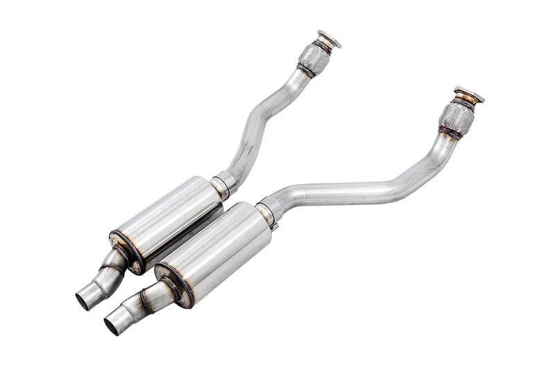 AWE Tuning Audi B8 4.2L Resonated Downpipes for S5 — fits Audi S5