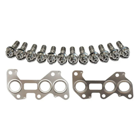Toyota Soarer 2.5L Twin Turbo Permaseal Manifold Titanium Stud&Gasket Kit