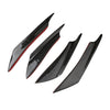 4x Carbon Fiber Bumper Fin Canard Splitter Diffuser Valence Spoiler Lip Suitable — image 4