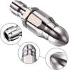 Stainless Steel Sewer Jetter Nozzle to suit 1in or 4in Drain Connection — image 1