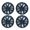 4x Matt Black Wheel Hub Caps to suit Tesla Model 3 — image 1
