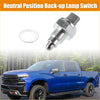 Silver metallic back-up lamp switch with hex head and threaded shaft for 1987 toyota 4runner shown from back side