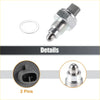 Silver metallic back-up lamp switch for toyota 4runner 1987 with hexagonal head and threaded shaft