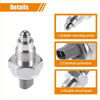 Silver metallic back-up lamp switch for 1987 toyota 4runner with hexagonal base and gray plastic connector housing