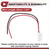 Backup reverse light socket wiring for Toyota Highlander 2006-2013 with 20cm black and red wire and white plastic connector