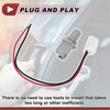 Gray plastic backup reverse light socket with red and black wires for easy plug and play installation on toyota highlander
