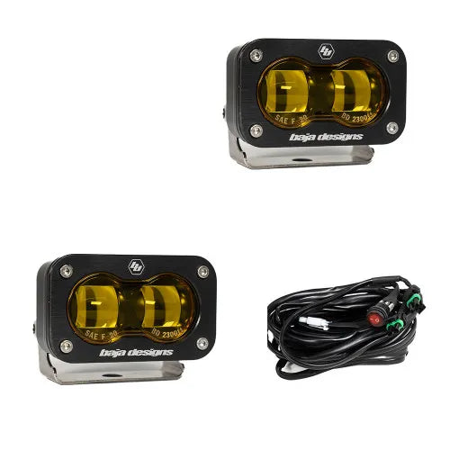 Baja Designs 237811 Universal S2 SAE Spot LED (Pai | Kren Offroad NZ