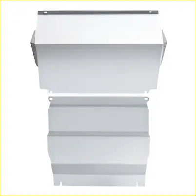 White metal gutter downspout system with angled ends and mounting brackets matching bash plate 3mm for mitsubishi triton mq